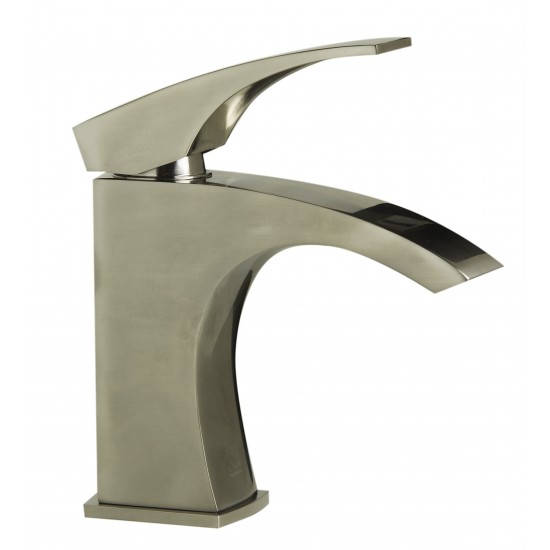 ALFI brand AB1586-BN Brushed Nickel Single Lever Bathroom Faucet