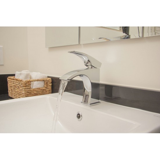 ALFI brand AB1586-BN Brushed Nickel Single Lever Bathroom Faucet