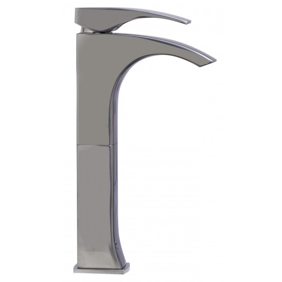 ALFI brand AB1587-BN Tall Brushed Nickel Single Lever Bathroom Faucet