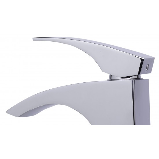 ALFI brand AB1587-PC Tall Polished Chrome Single Lever Bathroom Faucet