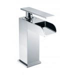 ALFI brand AB1598-PC Polished Chrome Single Hole Waterfall Bathroom Faucet