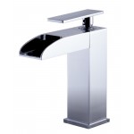 ALFI brand AB1598-PC Polished Chrome Single Hole Waterfall Bathroom Faucet