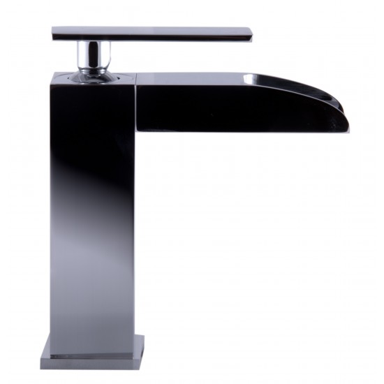 ALFI brand AB1598-PC Polished Chrome Single Hole Waterfall Bathroom Faucet