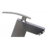 ALFI brand AB1628-BN Brushed Nickel Single Lever Bathroom Faucet