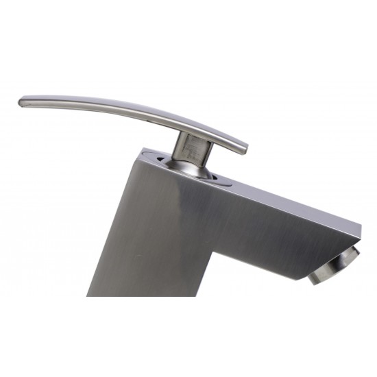 ALFI brand AB1628-BN Brushed Nickel Single Lever Bathroom Faucet