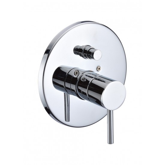 ALFI brand Polished Chrome Pressure Balanced Round Shower Mixer with Diverter