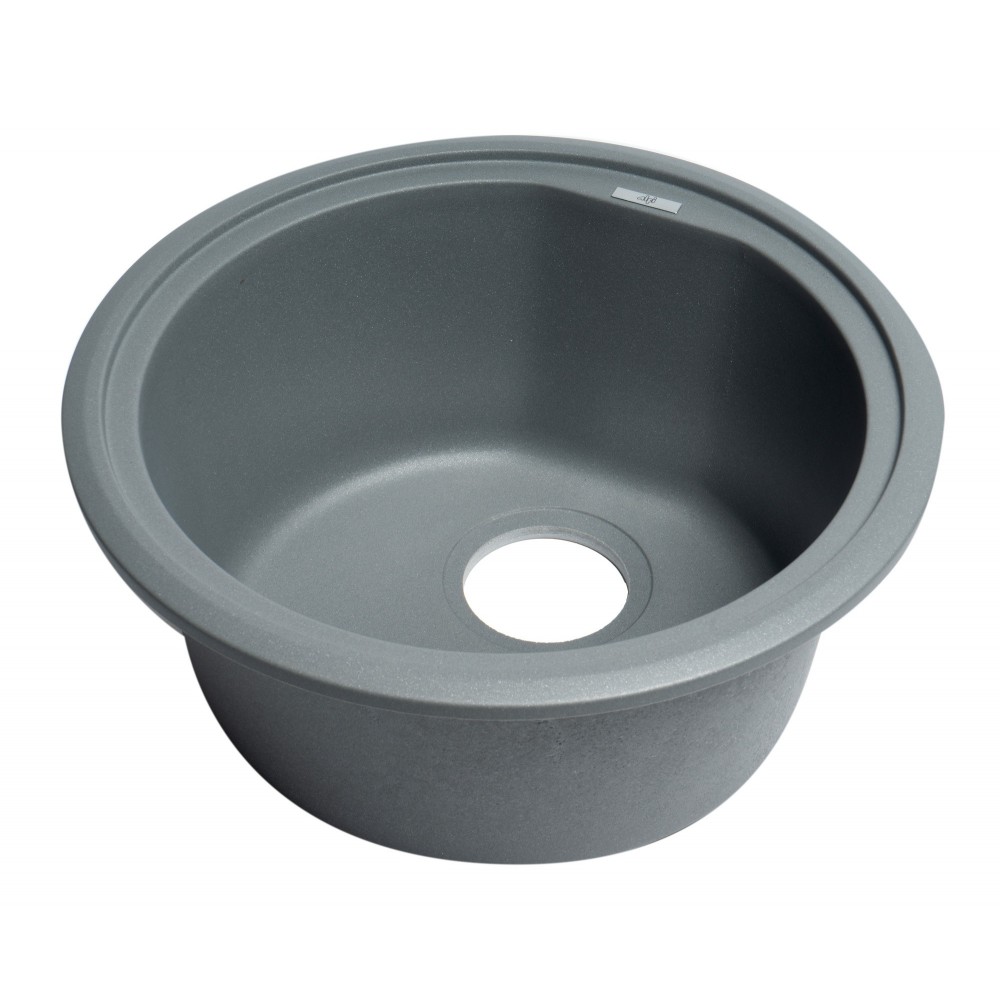 ALFI brand Titanium 17" Drop-In Round Granite Composite Kitchen Prep Sink ALFI brand Titanium 17" Drop-In Round Granite Composite Kitchen Prep Sink