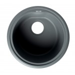 ALFI brand Titanium 17" Drop-In Round Granite Composite Kitchen Prep Sink