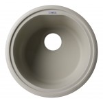ALFI brand Biscuit 17" Undermount Round Granite Composite Kitchen Prep Sink