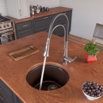 ALFI brand Chocolate 17" Undermount Round Granite Composite Kitchen Prep Sink