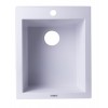 ALFI brand White 17" Drop-In Rectangular Granite Composite Kitchen Prep Sink