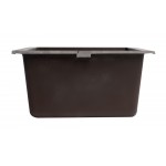 ALFI brand Chocolate 17" Undermount Rectangular Composite Kitchen Prep Sink