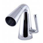 ALFI brand AB1788-PC Polished Chrome Single Hole Cone Waterfall Bathroom Faucet