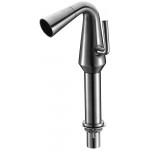 ALFI brand Brushed Nickel Single Hole Tall Cone Waterfall Bathroom Faucet
