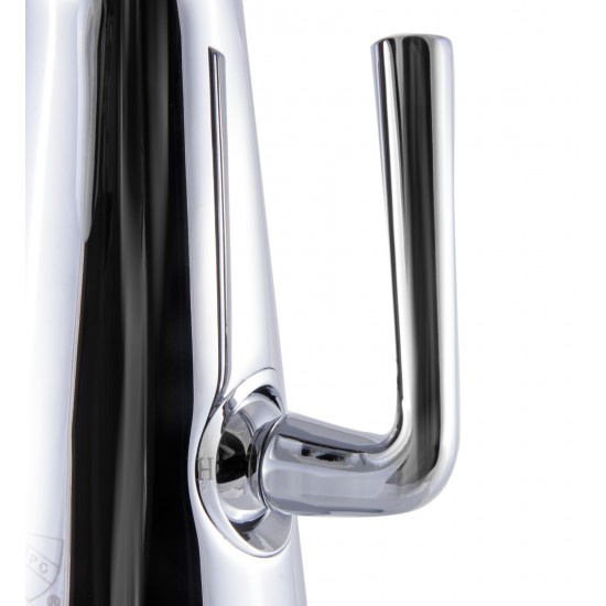 ALFI brand Polished Chrome Single Hole Tall Cone Waterfall Bathroom Faucet