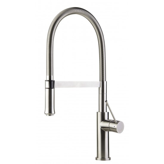 ALFI brand AB2015 Brushed Gooseneck Single Hole Faucet