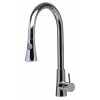 ALFI brand Solid Polished Stainless Steel Pull Down Single Hole Kitchen Faucet