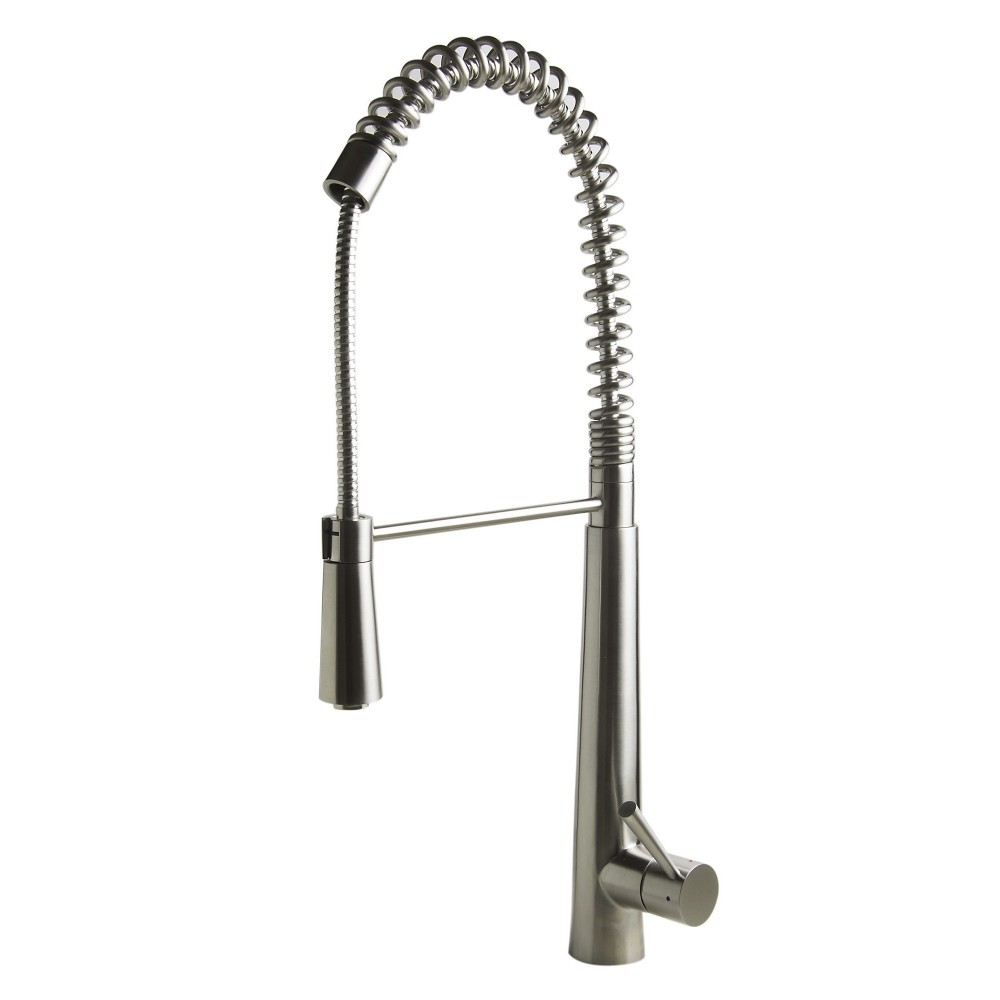 ALFI brand AB2039 Solid Stainless Steel Commercial Spring Kitchen Faucet