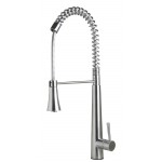 ALFI brand Solid Stainless Steel Kitchen Faucet with Pull Down Shower Spray