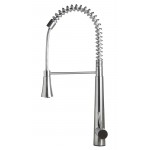 ALFI brand Solid Stainless Steel Kitchen Faucet with Pull Down Shower Spray