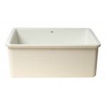 ALFI brand AB2317 23" White Fireclay Undermount Kitchen Sink