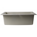 ALFI brand Biscuit 24" Drop-In Single Bowl Granite Composite Kitchen Sink