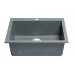 ALFI brand Titanium 24" Drop-In Single Bowl Granite Composite Kitchen Sink