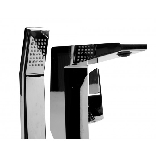 ALFI brand AB2475-PC Polished Chrome Single Hole Floor Mounted Tub Filler