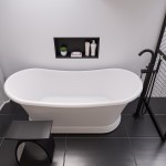 ALFI brand AB2534-BM Floor Mounted Tub Filler Mixer