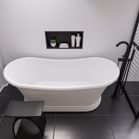 ALFI brand AB2534-BM Floor Mounted Tub Filler Mixer