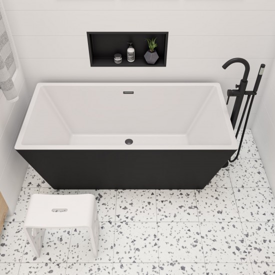 ALFI brand AB2534-BM Floor Mounted Tub Filler Mixer