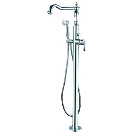 ALFI brand AB2553-PC Polished Chrome Free Standing Floor Mounted Bath Tub Filler