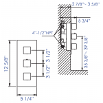 ALFI brand AB2701-BN Brushed Nickel Square 2 Way Thermostatic Shower Mixer