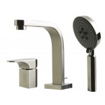 ALFI brandDeck Mounted Tub Filler and Round Hand Held Shower Head