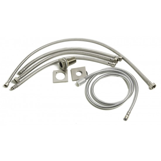 ALFI brandDeck Mounted Tub Filler and Round Hand Held Shower Head
