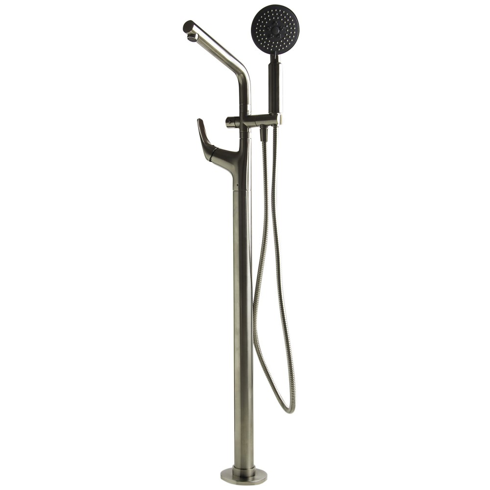 ALFI brand AB2758-BN Brushed Nickel Floor Mounted Tub Filler ALFI brand AB2758-BN Brushed Nickel Floor Mounted Tub Filler