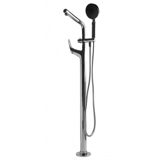ALFI brand AB2758-PC Polished Chrome Floor Mounted Tub Filler