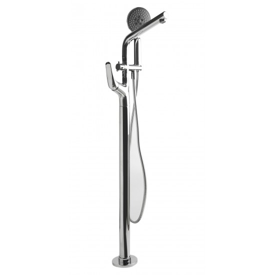 ALFI brand AB2758-PC Polished Chrome Floor Mounted Tub Filler