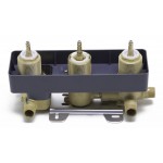 ALFI brandConcealed 3-Way Thermostatic Valve Shower Mixer Square Knobs