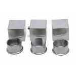 ALFI brandConcealed 3-Way Thermostatic Valve Shower Mixer Square Knobs