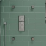 ALFI brand Concealed 3-Way Thermostatic Valve Shower Mixer Square Knobs
