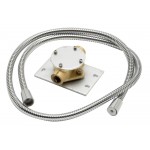 ALFI brand Polished Chrome Single Hole Floor Mounted Waterfall Tub Filler
