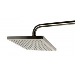 ALFI brand AB2862-BN Brushed Nickel Square Style Thermostatic Exposed Shower Set