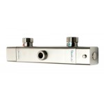 ALFI brand AB2862-BN Brushed Nickel Square Style Thermostatic Exposed Shower Set