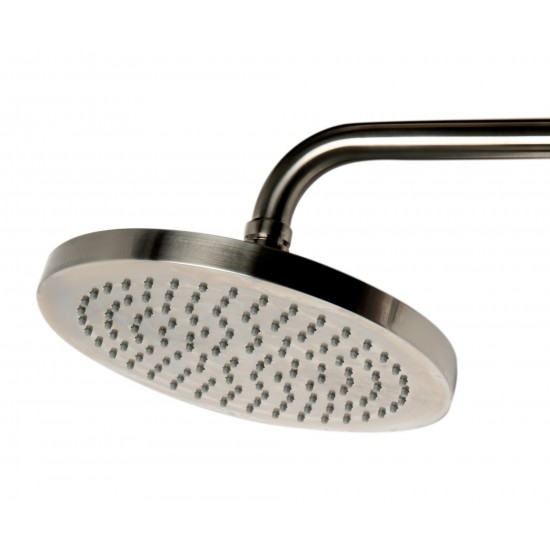 ALFI brand AB2867-BN Brushed Nickel Round Style Thermostatic Exposed Shower Set