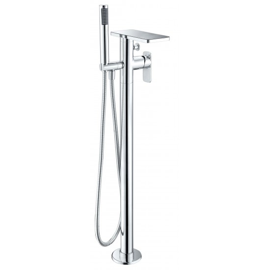 ALFI brand AB2875-PC Polished Chrome Free Standing Floor Mounted Bath Tub Filler