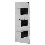 ALFI brand Concealed 4-Way Thermostatic Valve Shower Mixer /w Square Knobs