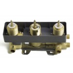 ALFI brand Concealed 4-Way Thermostatic Valve Shower Mixer /w Square Knobs
