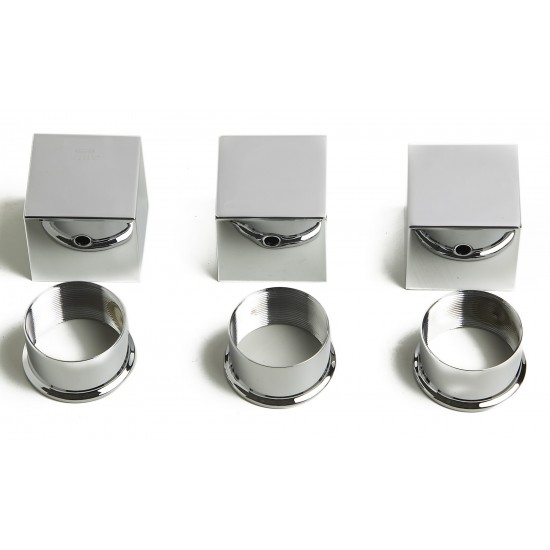 ALFI brand Concealed 4-Way Thermostatic Valve Shower Mixer /w Square Knobs