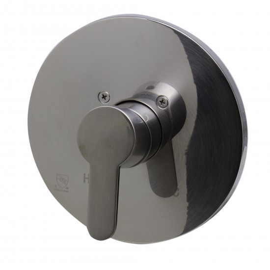 ALFI brand AB3001-BN Brushed Nickel Shower Valve Mixer with Rounded Lever Handle